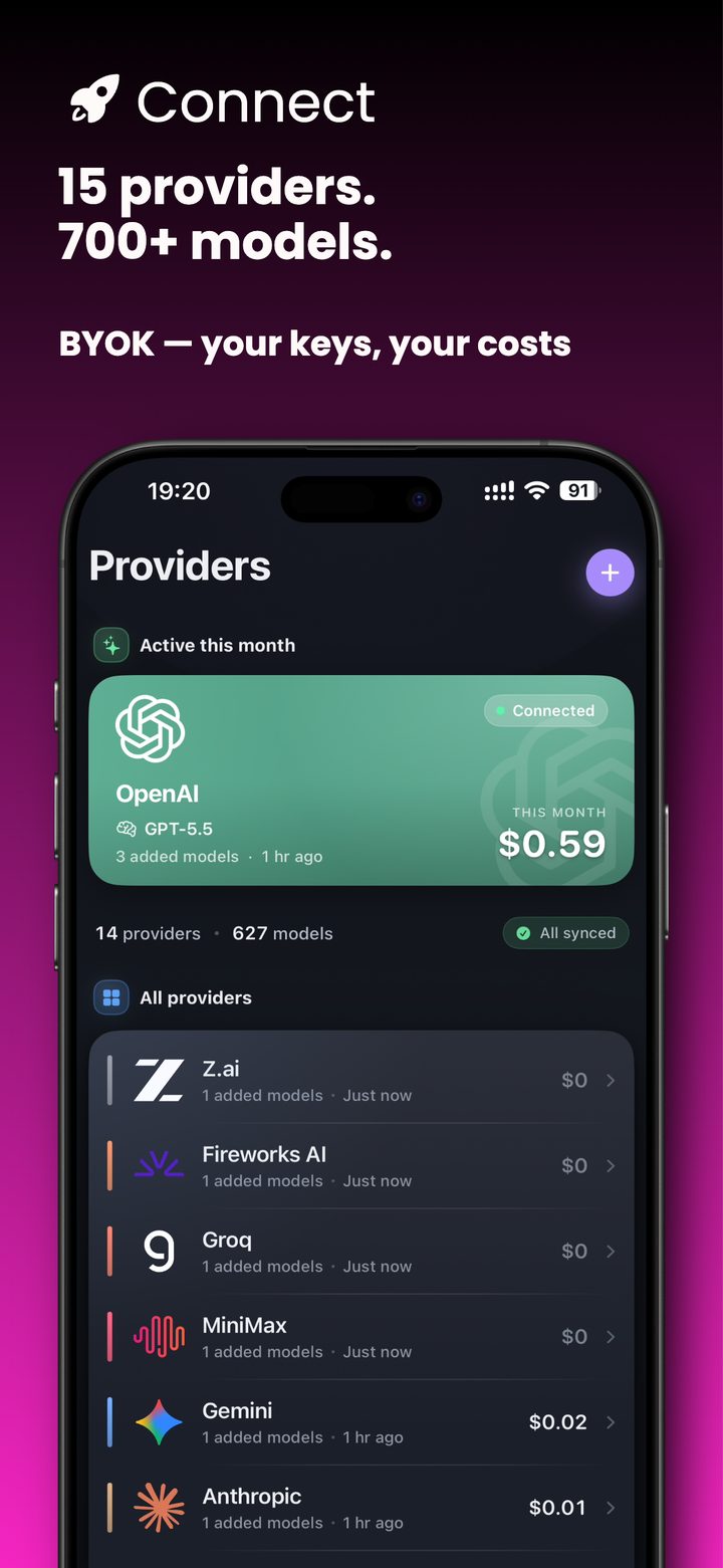 Oriveo App Store preview 3: Connect