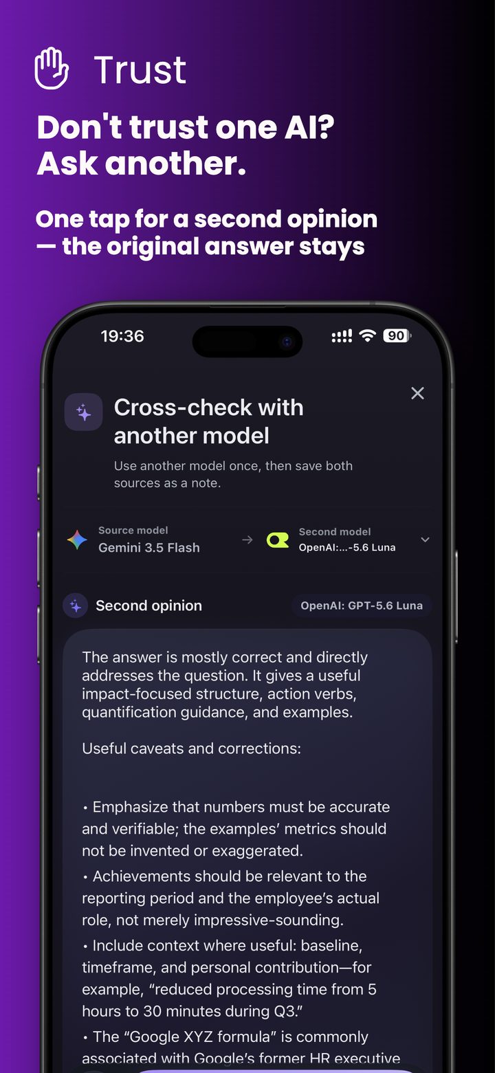Oriveo App Store preview 4: Trust