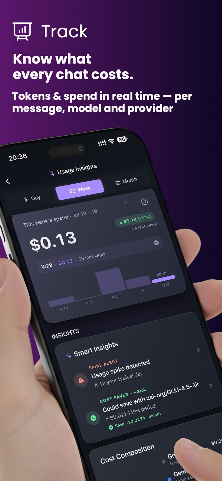 Oriveo App Store preview 6: Track